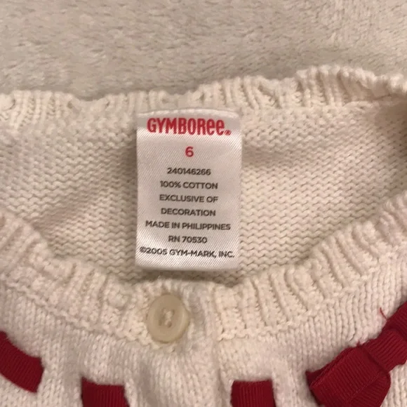 Gymboree Girls short-sleeve sweater with cherry poms - Picture 2 of 6